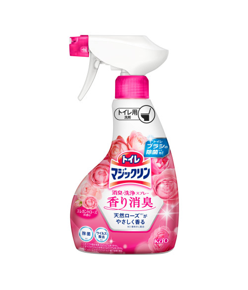 Kao Toilet Bowl Deodorizer and Cleaner Spray 350ml, Elegant Rose Scent Kao Toilet Bowl Deodorizer and Cleaner Spray 350ml, Elegant Rose Scent